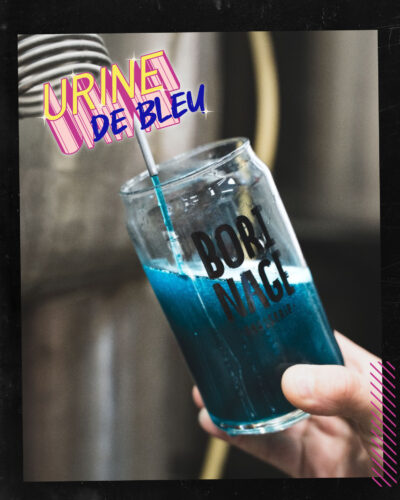urine de bleu